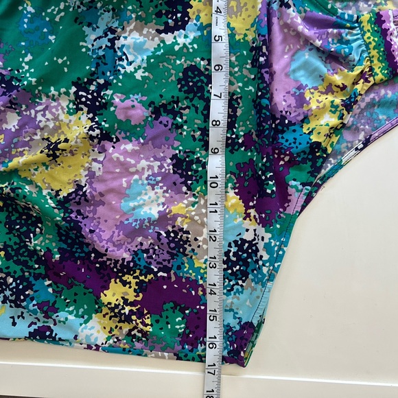 Colorful Abstract One-Shoulder Tunic - Picture 4 of 5